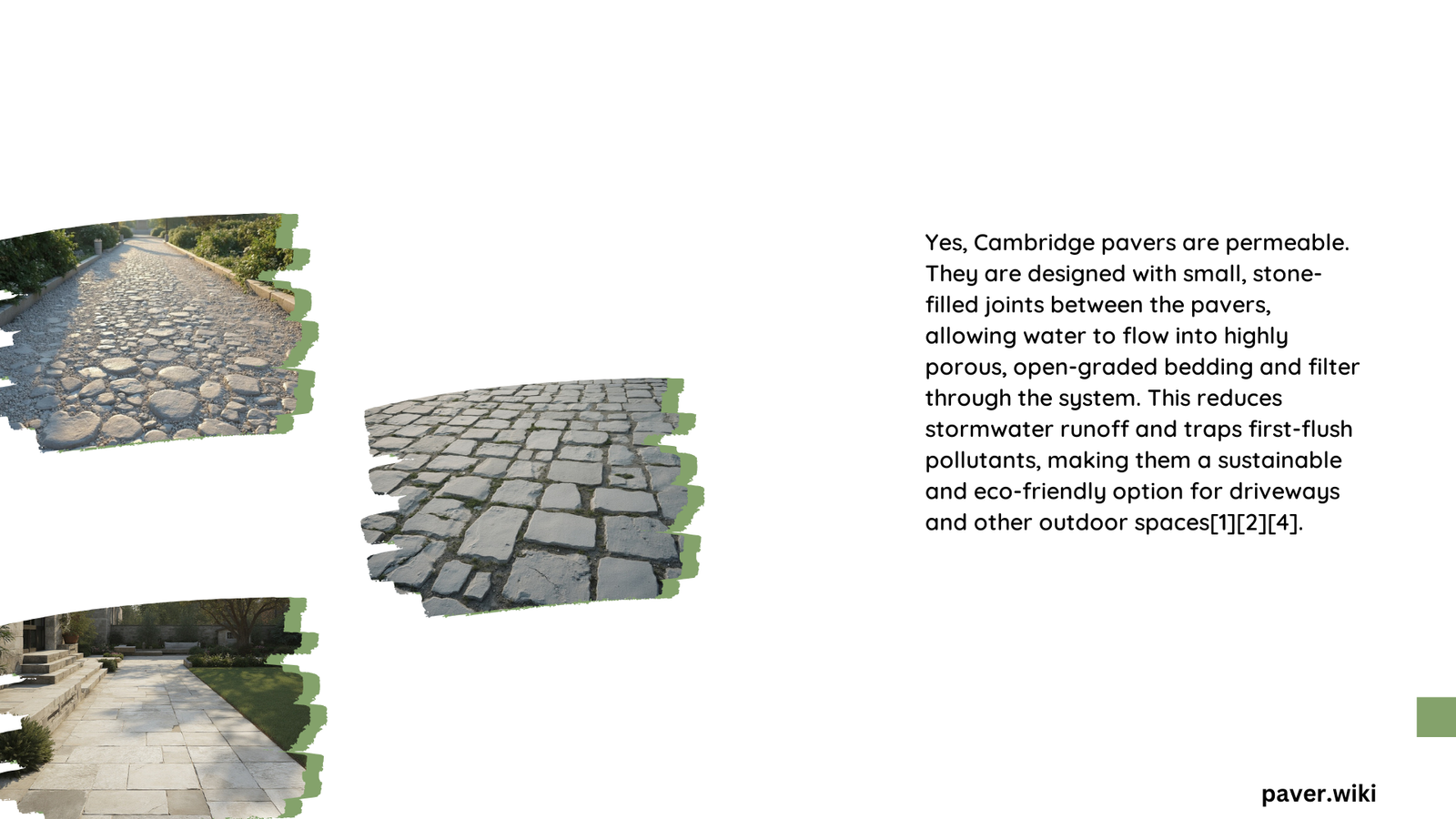 are cambridge pavers permeable