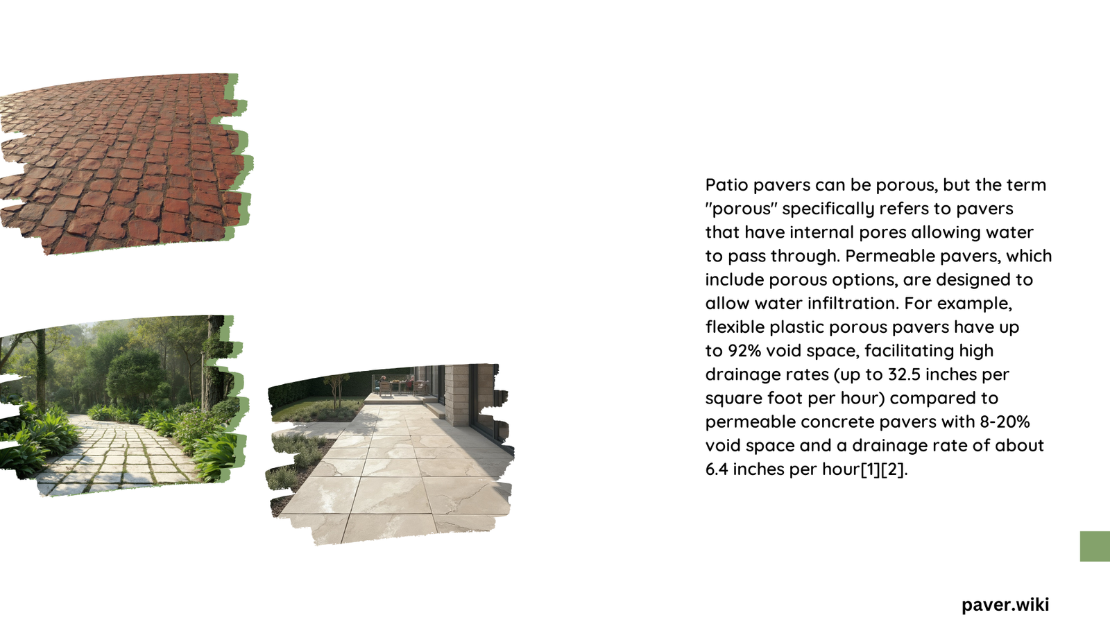 are patio pavers porous