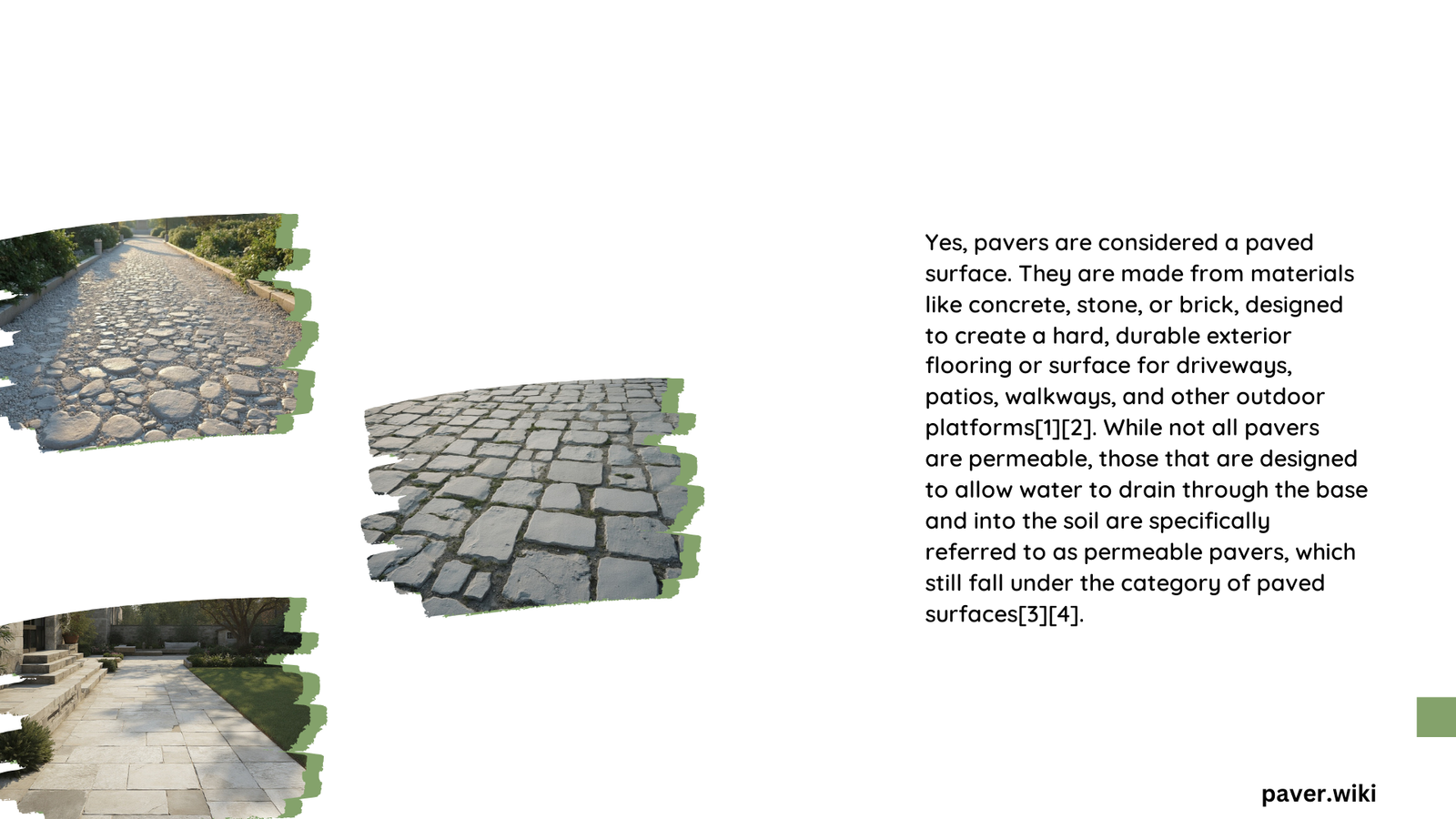 are pavers considered a paved surface