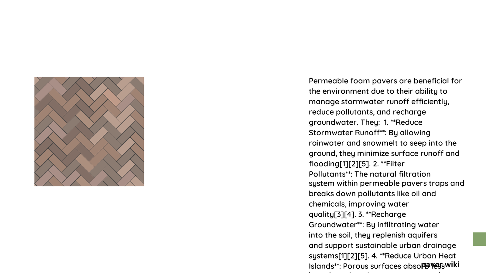 are permeable foam pavers good for the environment