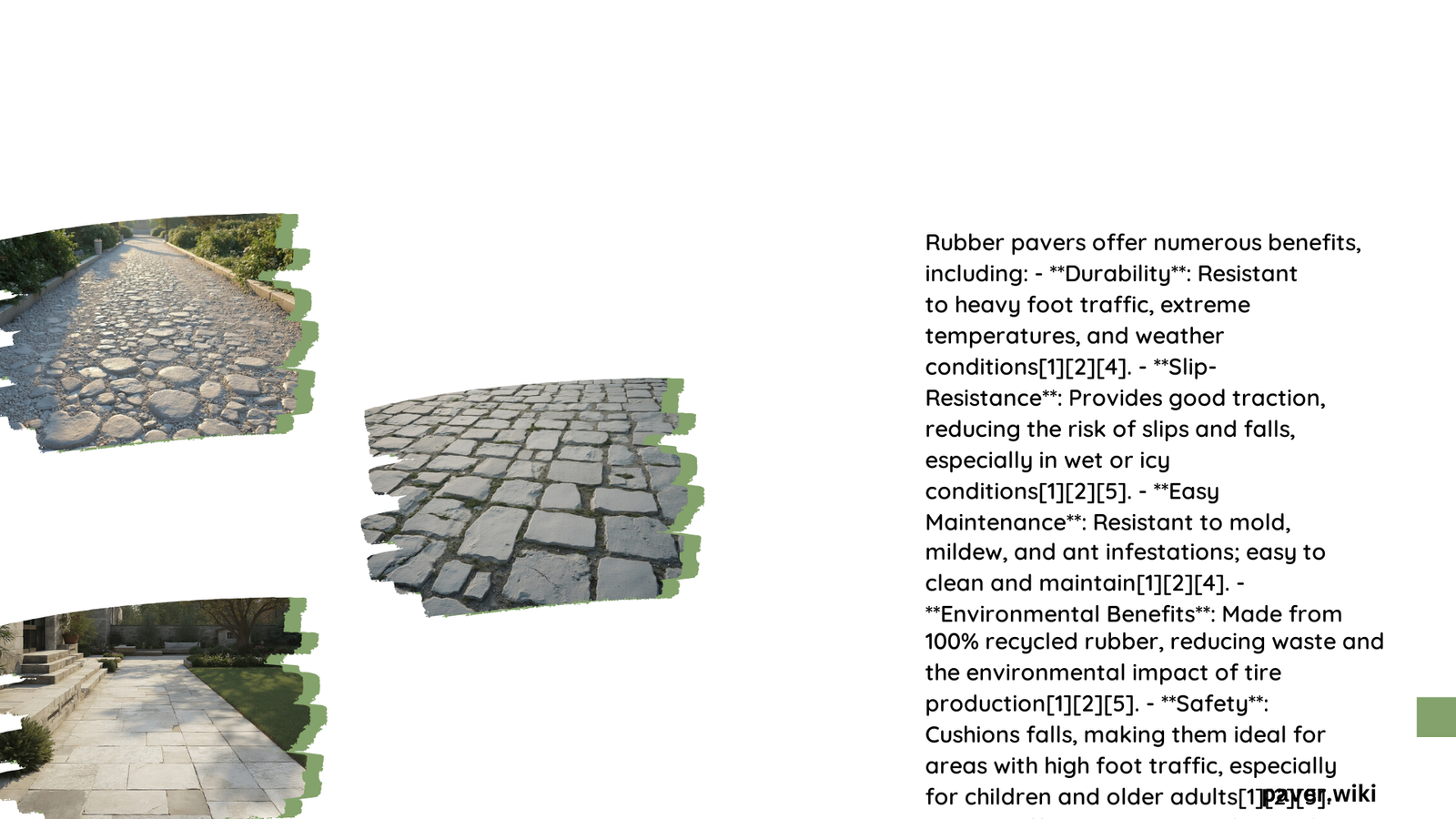 benefits of rubber pavers