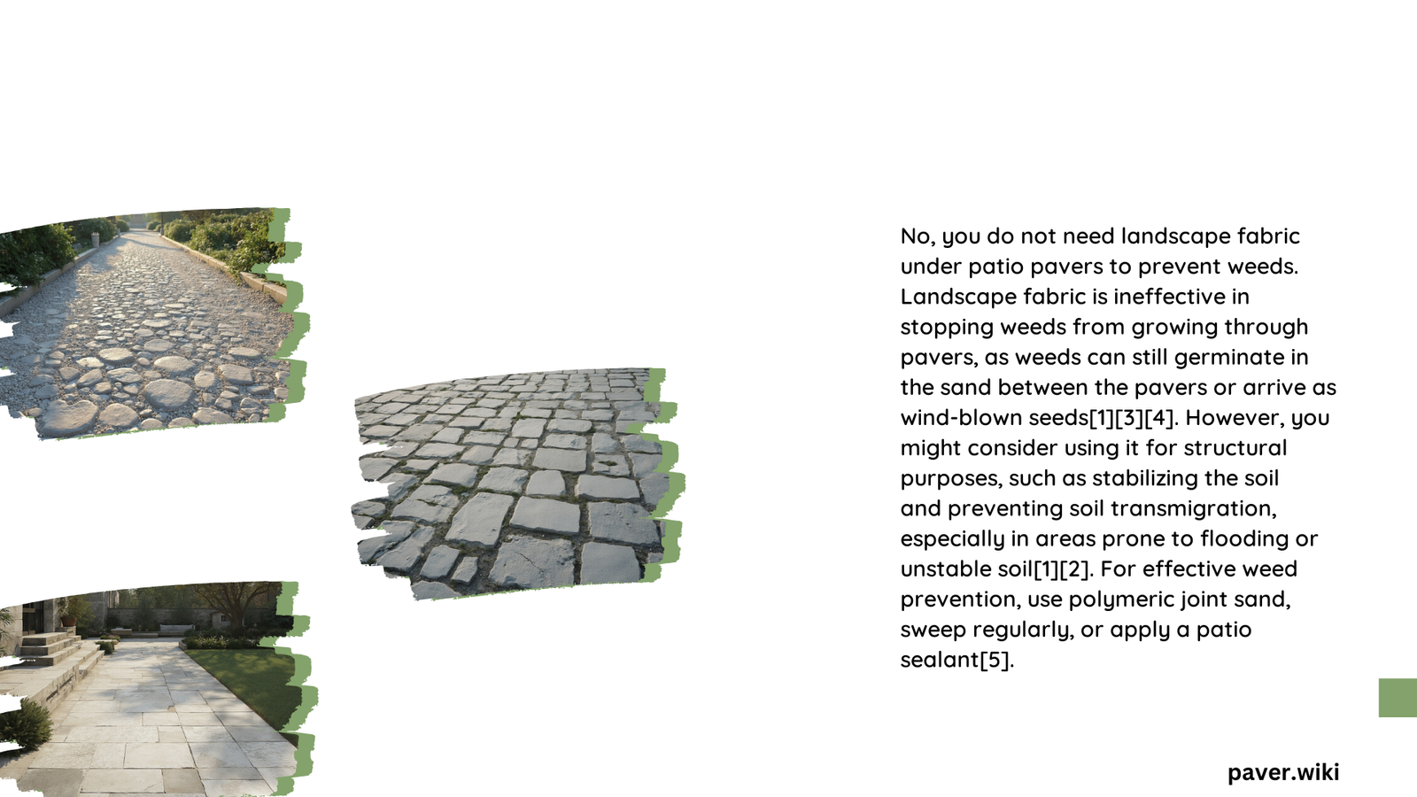 do i need landscape fabric under patio pavers
