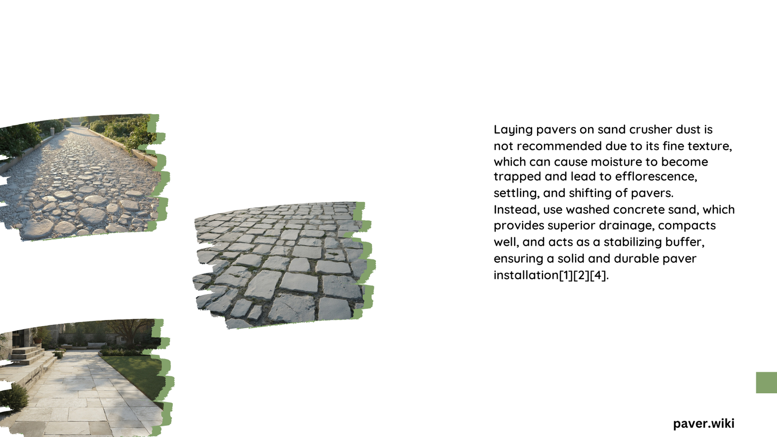 laying pavers on sand crusher dust