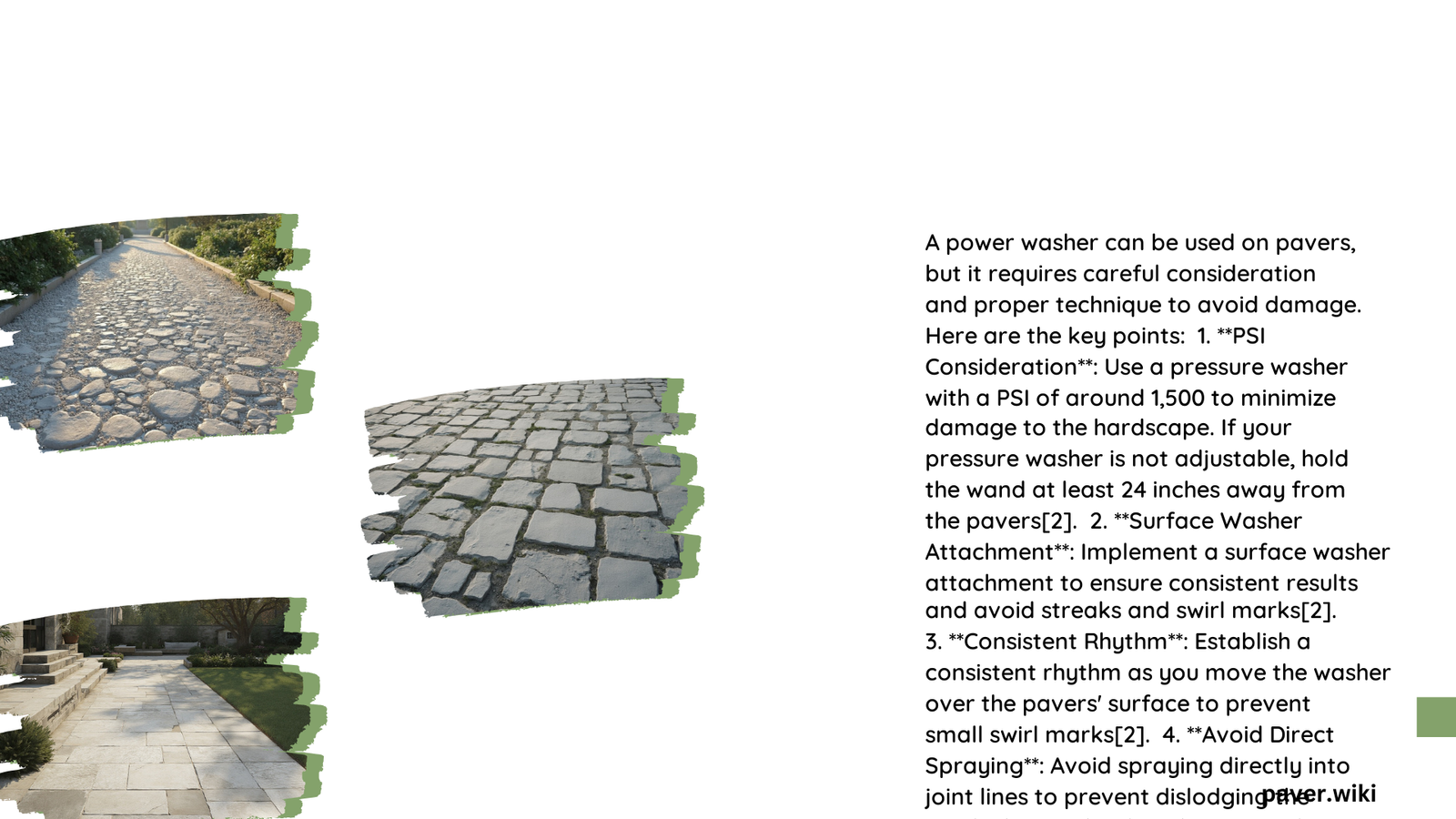 should a power washer be used on pavers