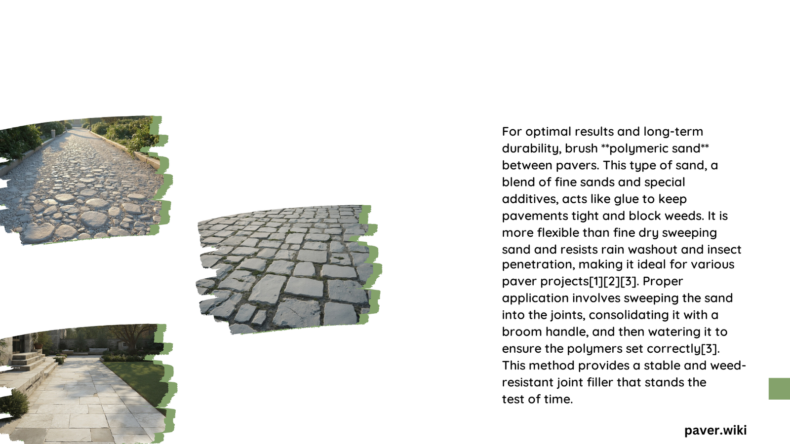 what to brush between pavers