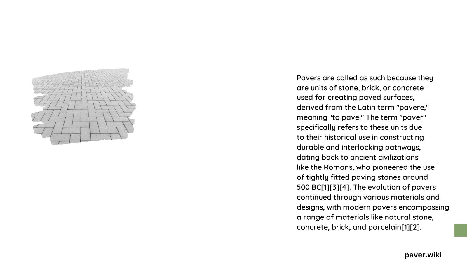 why are they called pavers